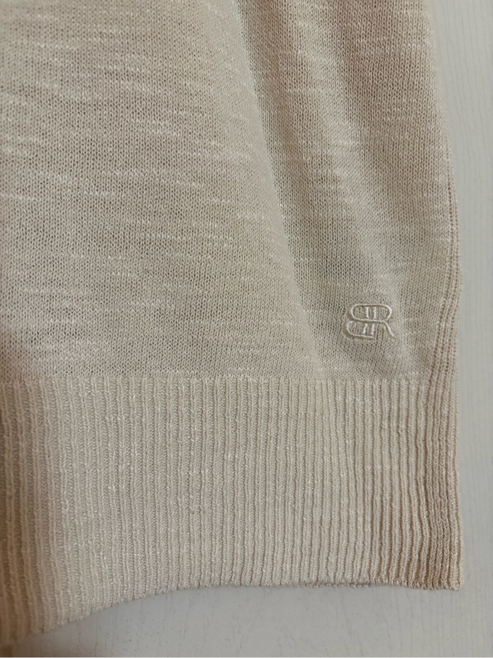 NWT Banana Republic Linen Blend Corporate Chic Knit Sweater Ivory Sz XXL - Picture 6 of 6